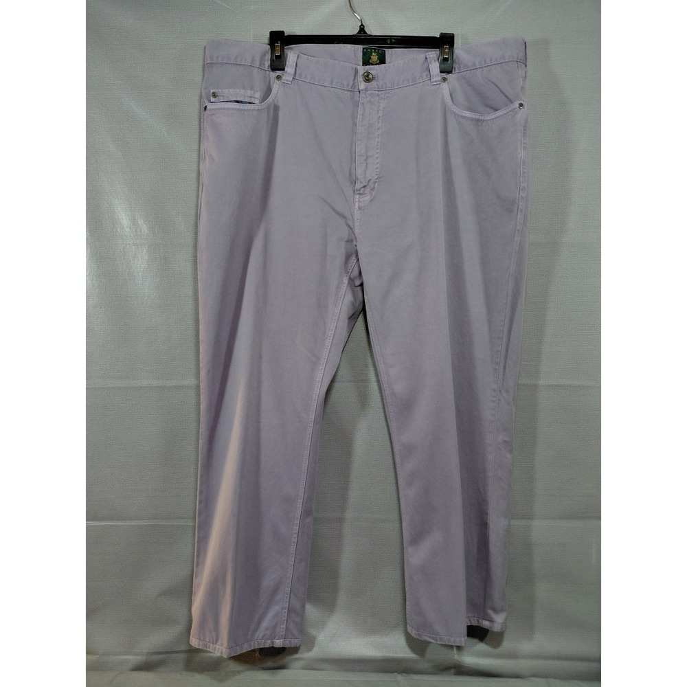 Robert Talbott Pima Cotton Chino Pants Men's Sz 42 Lavender‎